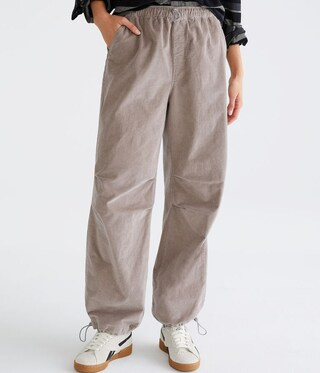 High-Rise Corduroy Parachute Pants | Aeropostale