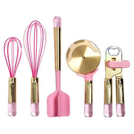 Paris Hilton 5 Piece Gadget Set with Pink Jewel Shaped Handle, Pink | Walmart (US)