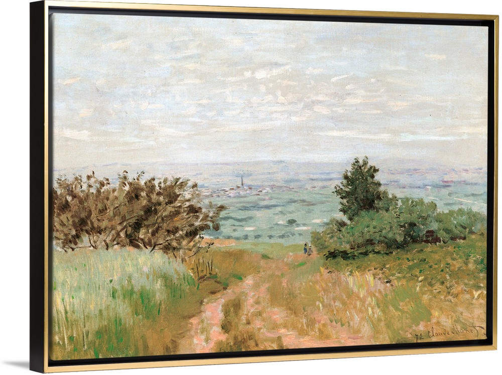 View of the Argenteuil Plain from the Sannois Hill, by Claude Monet, 1872. Musee d'Orsay Wall Art | Great Big Canvas - Dynamic
