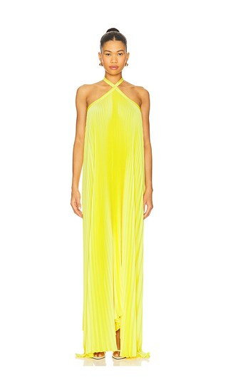 L'IDEE Deesse Gown in Yellow. - size 10/M | Revolve Clothing (Global)