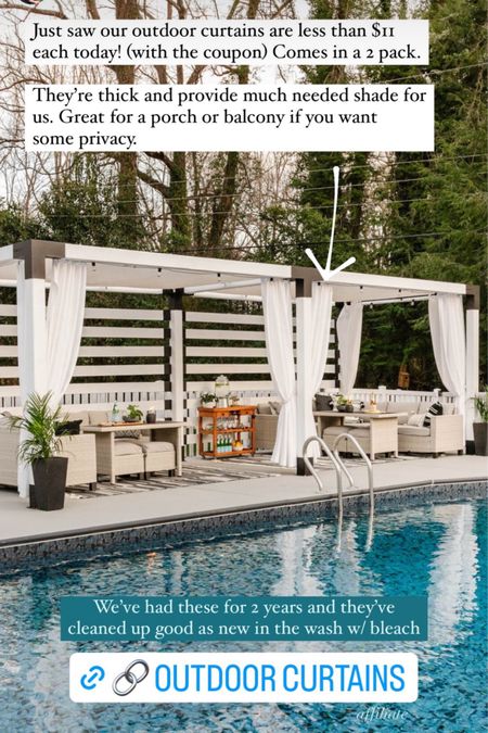 The best outdoor cabana curtains to keep our space shaded!! 

Amazon for the win!

#AmazonFinds #AmazonHome #OutdoorCurtains #OutdoorPanels


#LTKhome