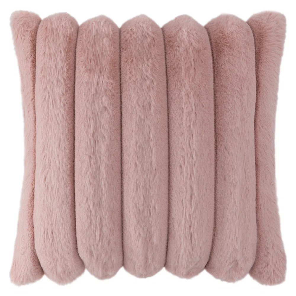 Soft Faux Fur Throw Pillow Cover 18 x 18 inches | Wayfair North America