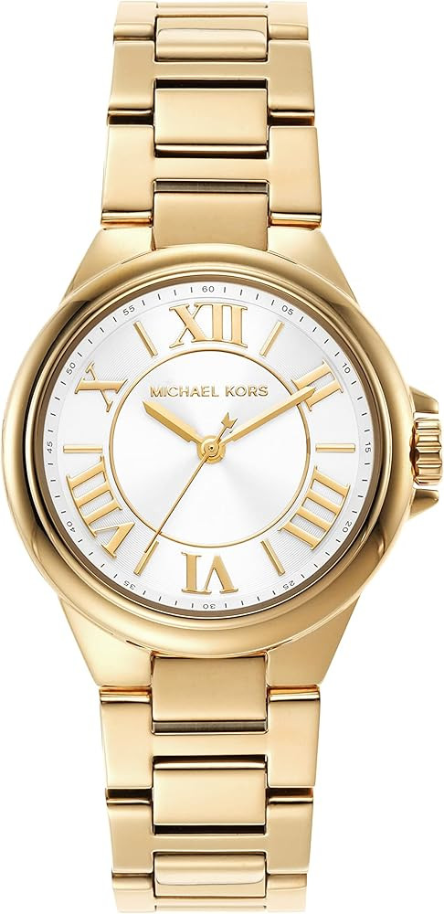 Michael Kors Mini Camille Women's Watch, Stainless Steel Watch for Women with Steel or Leather Ba... | Amazon (US)