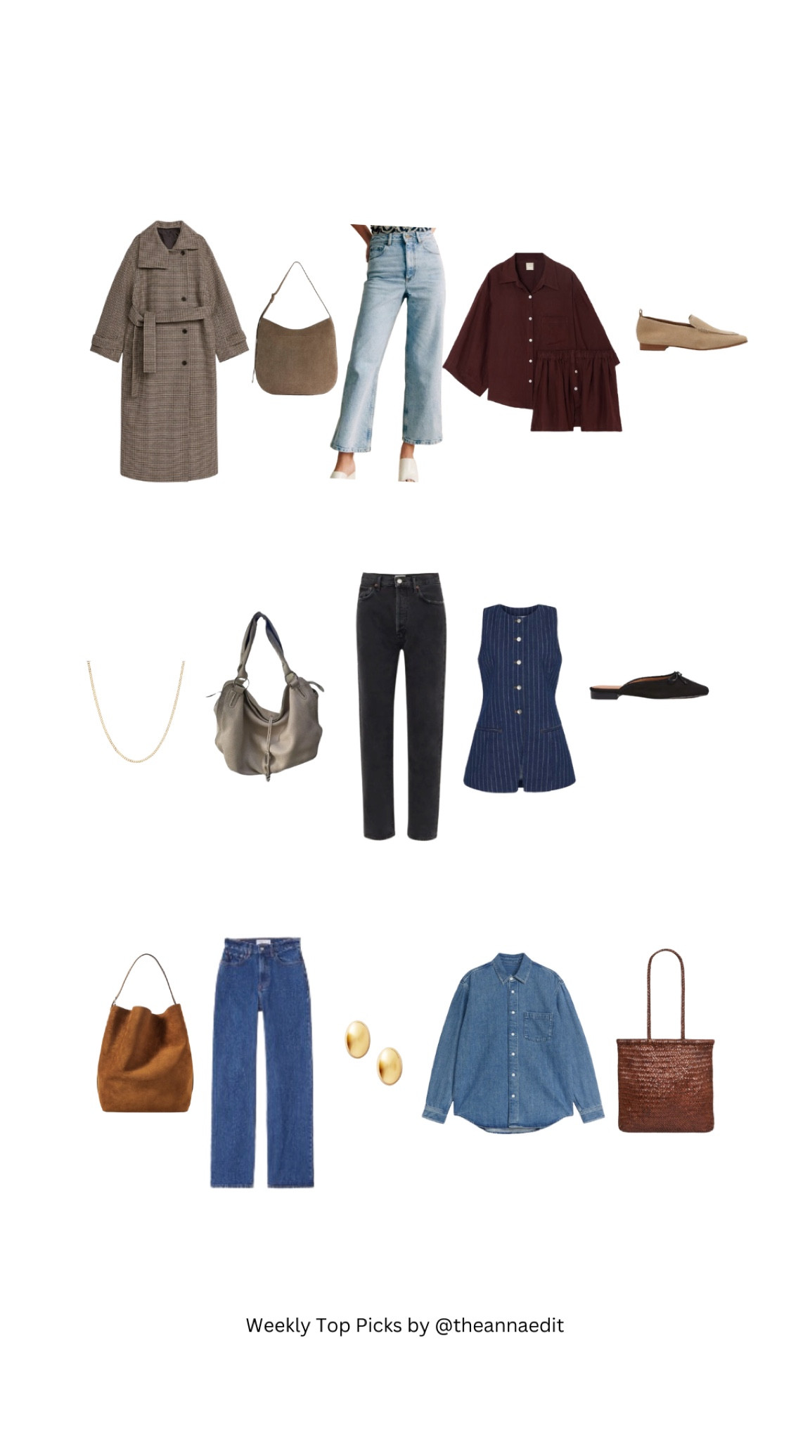 Weekly Top Picks, Spring Style, Spring Fashion, Transitional Style, Outfit Inspiration, Denim, Brown Bag, Flat Shoes

#LTKeurope #LTKSeasonal #LTKstyletip