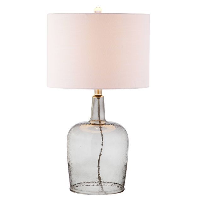 26" Glass Augustine Table Lamp (Includes LED Light Bulb) Gray - JONATHAN Y | Target