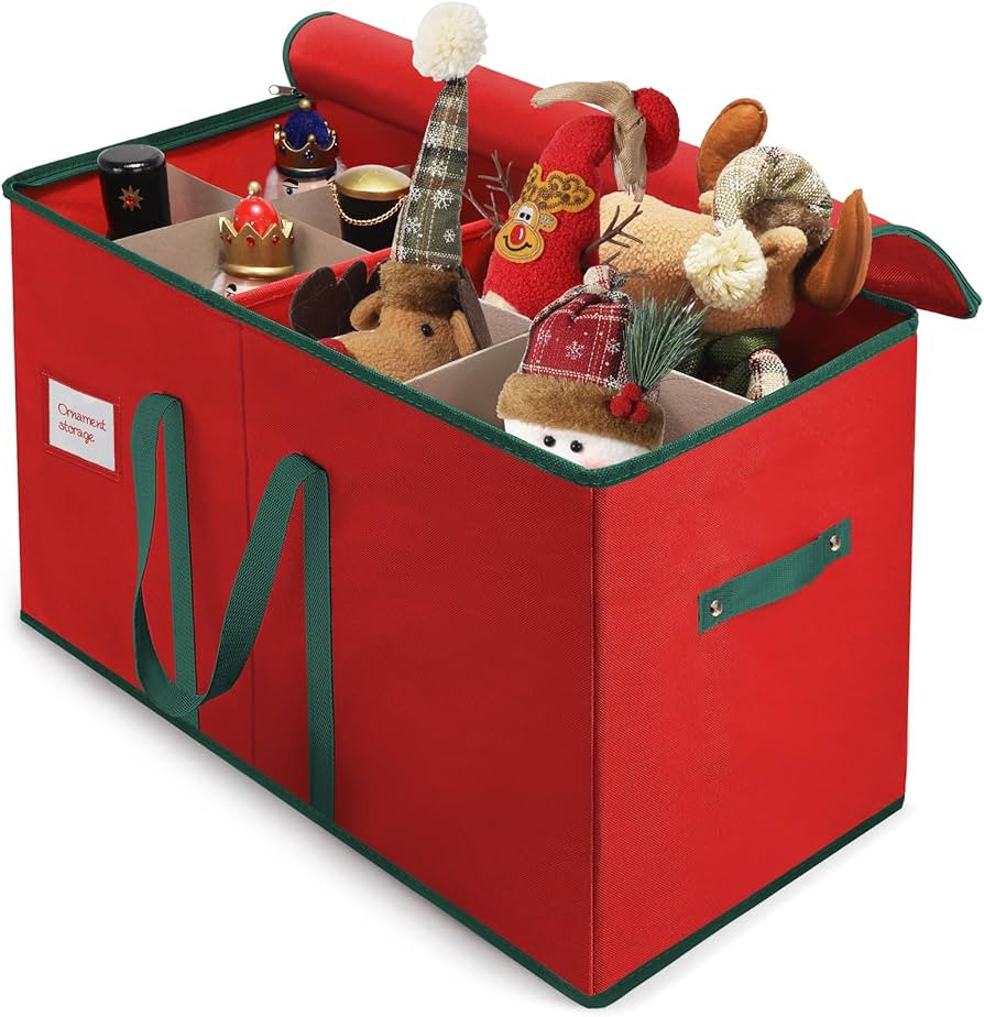 Christmas Nutcrackers Storage Box Stores 8 Figurines and Nutcrackers Sized 15 Inches, Holiday Nut... | Amazon (US)