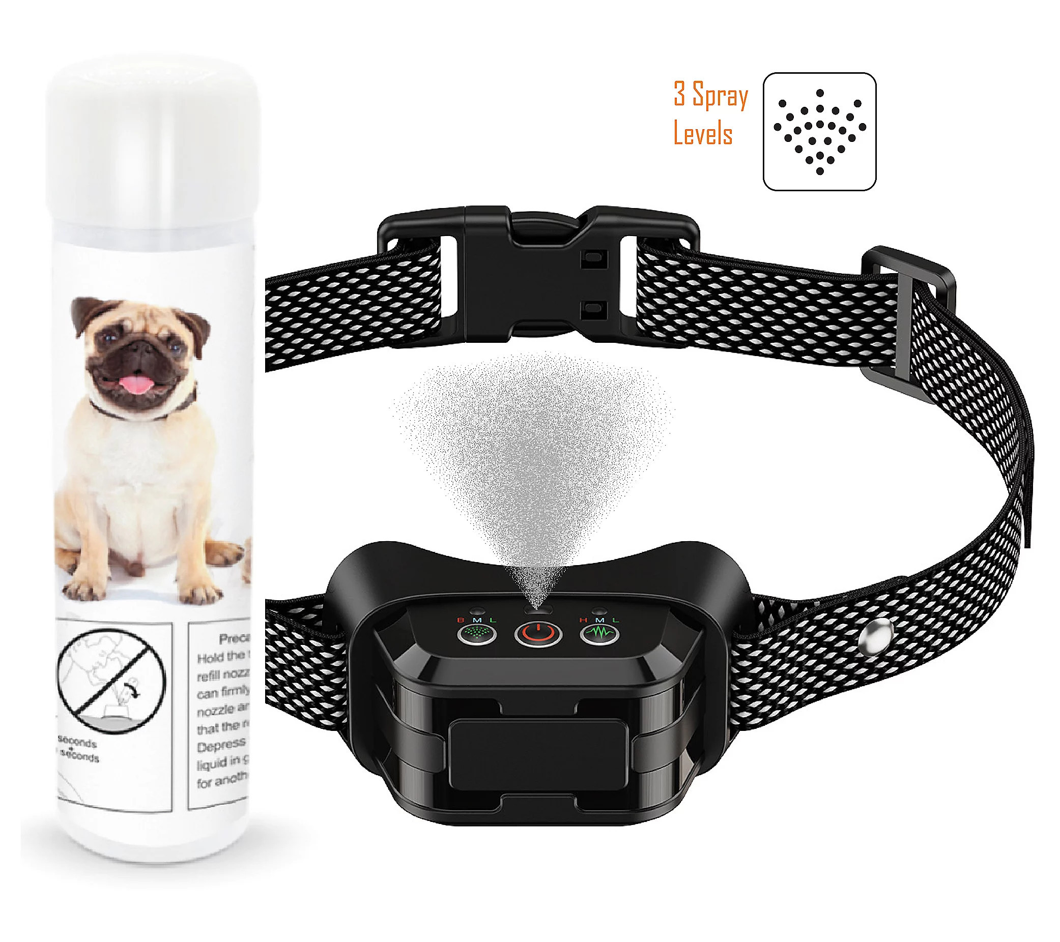 Pet Life Bark-Myst Spray Collar | QVC