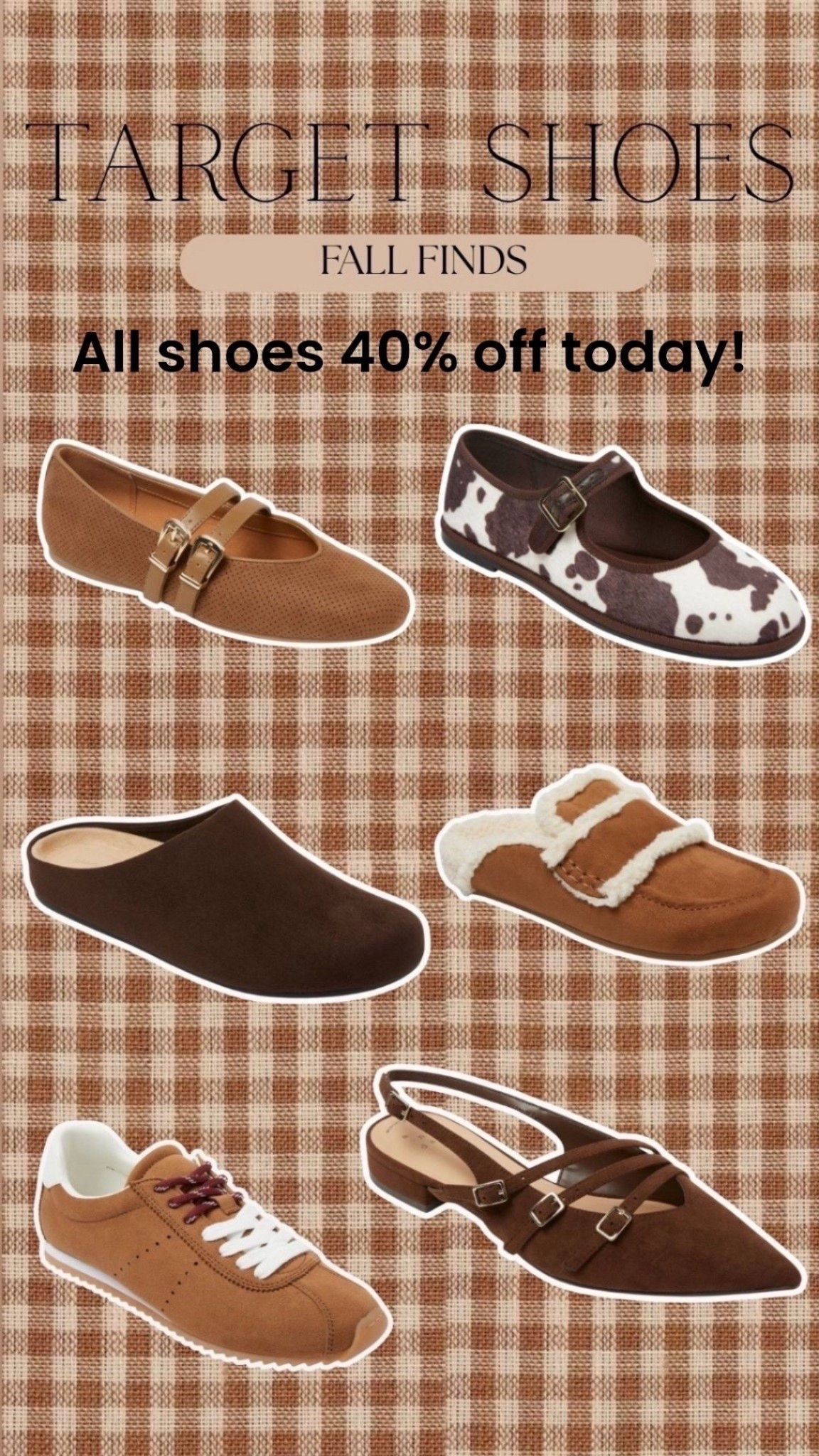 40% off Target shoes 

#LTKFindsUnder50 #LTKFindsUnder100 #LTKSaleAlert