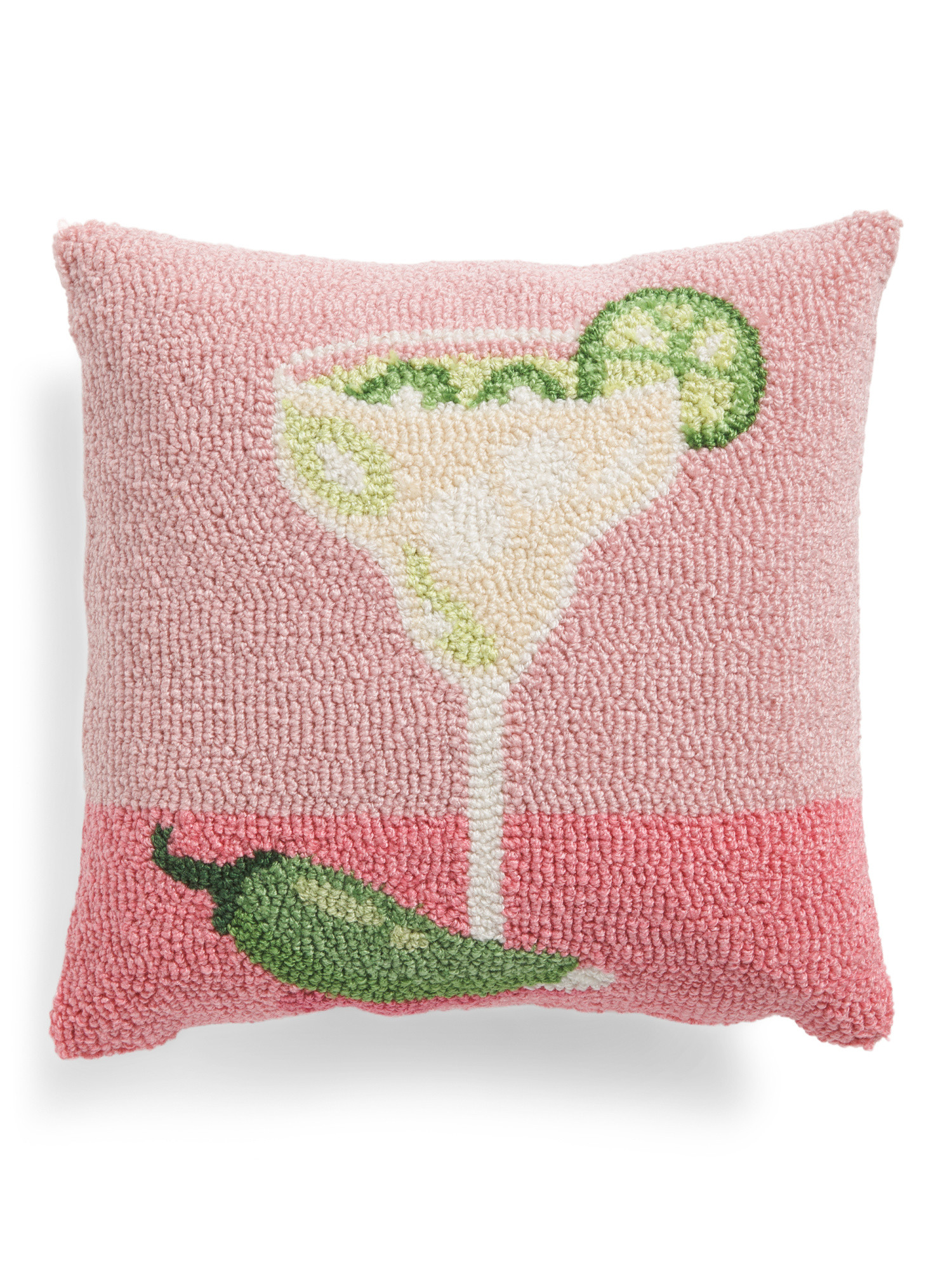 14x14 Spicy Margarita Hooked Pillow | Throw Pillows | Marshalls | Marshalls
