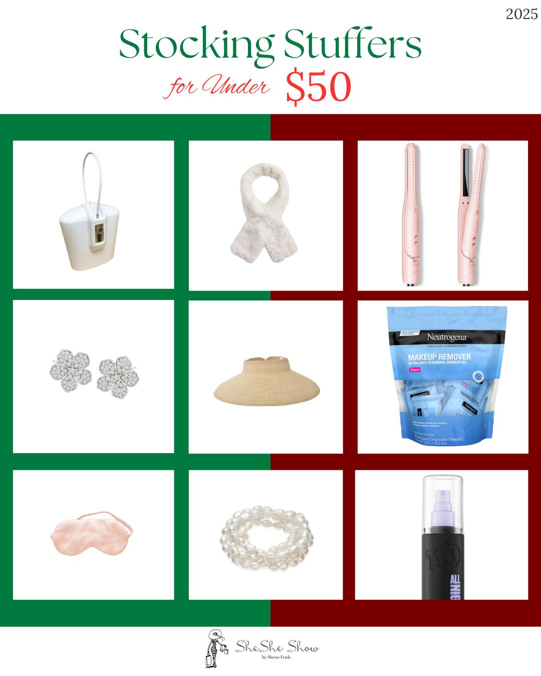  Great stocking stuffers under $50. Makeup wipes, travel adjustable sun visor, flower rhinestone earrings, faux fur scarf, curling iron


 

#LTKOver40 #LTKGiftGuide #LTKHoliday
