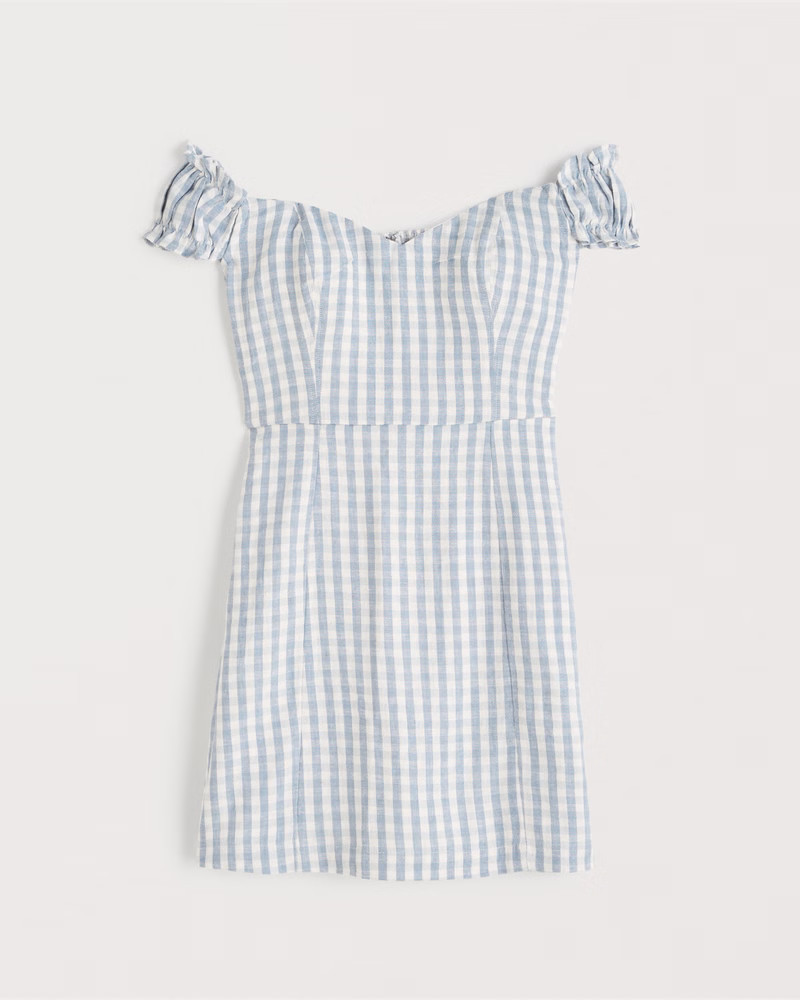 Women's Off-The-Shoulder Corset Mini Dress | Women's Dresses & Jumpsuits | Abercrombie.com | Abercrombie & Fitch (US)
