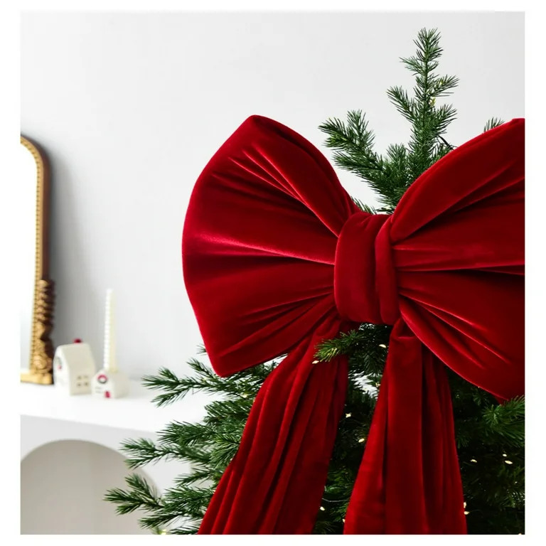 Christmas Decorations Christmas Bow Tie, Christmas Decoration, Plush Super-large Bow Tie, Christm... | Walmart (US)