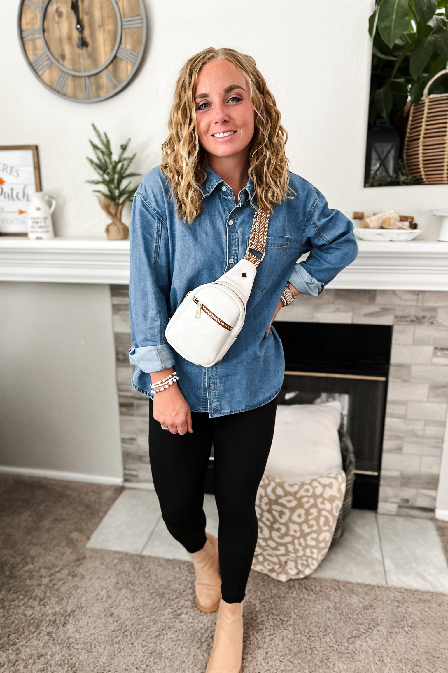 How to style a button up denim shirt for fall 🍂 Wearing my true size! 




womens fashion
Casual outfit,
Fall outfits,
Fall 2023
Chambray shirt outfit
Beige Chelsea boots outfit
Fall Fashion, 
Fall outfit inspo
 Fall outfit, fall work outfits, fall outfits women, casual ootd, mom outfit, everyday outfits, weekend outfits, amazon fashion, amazon Fall  favorites,mom ootd, casual fashion, Fall outfit ideas, casual Fall  day outfit, fall fashion trends, trendy mom outfits Fall, amazon Fall favorites, amazon finds, comfy Fall outfits, size 6 petite outfits, easy mom outfits,  brunch outfit, cute casual style, style over 30, casual mom style, affordable fashion, preppy outfits Fall , early fall transition outfits,  amazon tops, casual wearing, casual top, leggings outfit,

#LTKshoecrush #LTKitbag #LTKstyletip