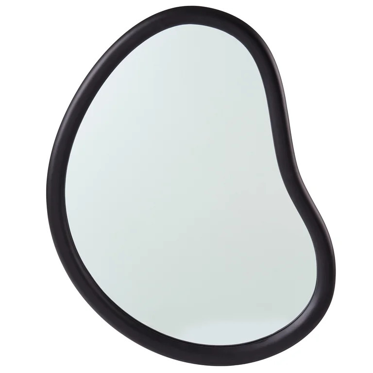 Better Homes & Gardens Soft Organic Wood Frame Wall Mirror, 23.7x30 Inch, Black | Walmart (US)