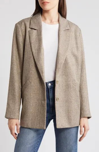 Treasure & Bond Herringbone Oversize Blazer | Nordstrom | Nordstrom