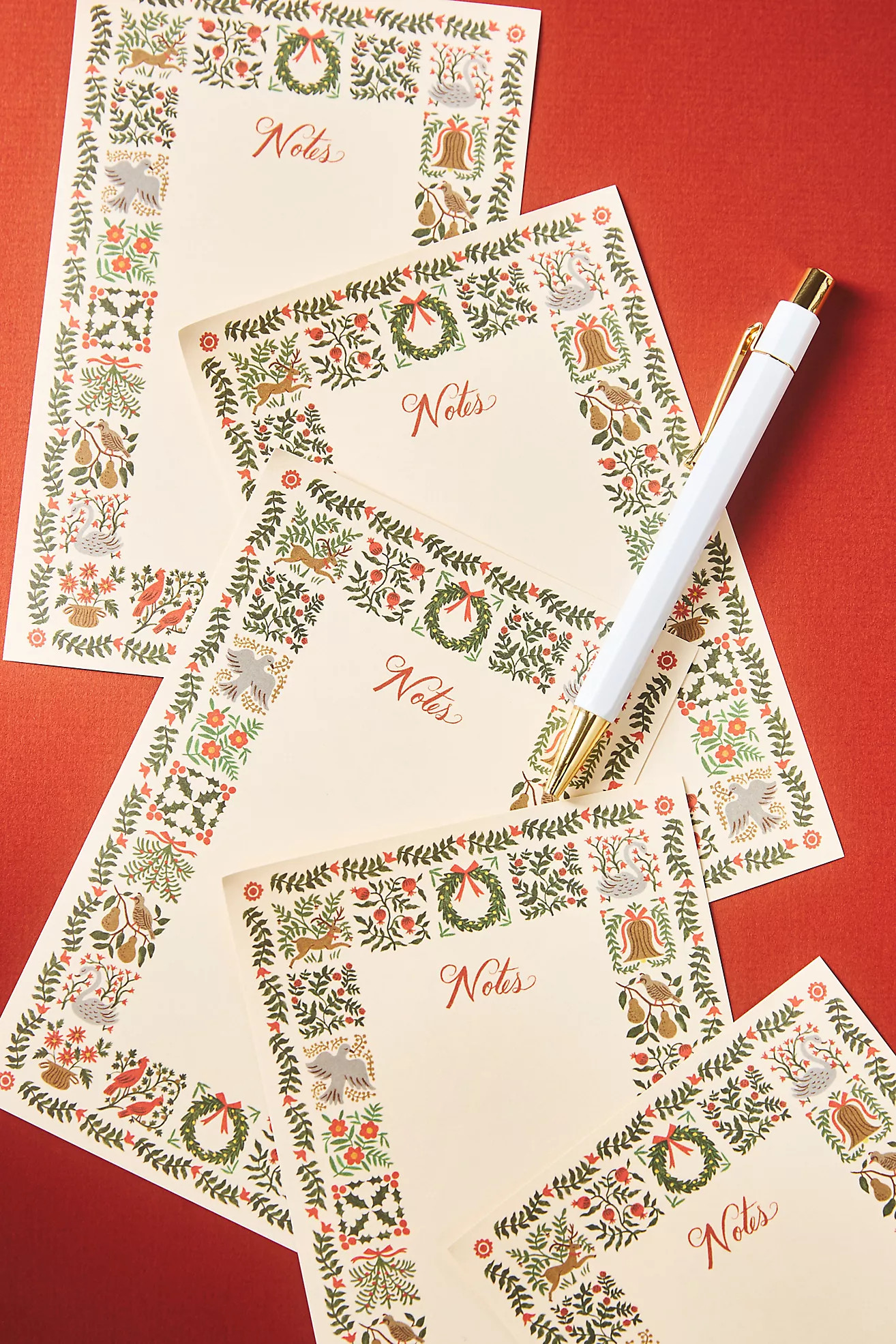 Rifle Paper Co. Christmastide Notepad | Anthropologie (US)