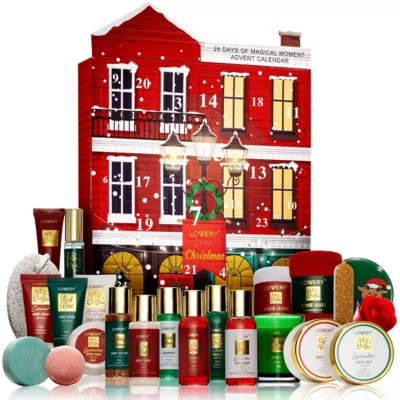 Lovery 2022 Limited Edition Advent Calendar, Christmas Advent Calendar - 24pc Bath & Body Care | Belk