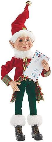 RAZ Imports Santa's Little Helpers 12" Posable Elf with Letter | Amazon (US)