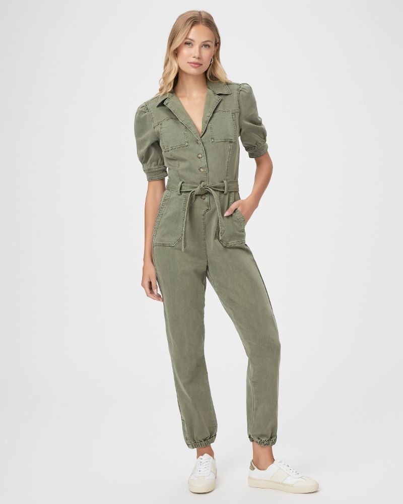 Mayslie Jumpsuit - Vintage Ivy Green | Paige