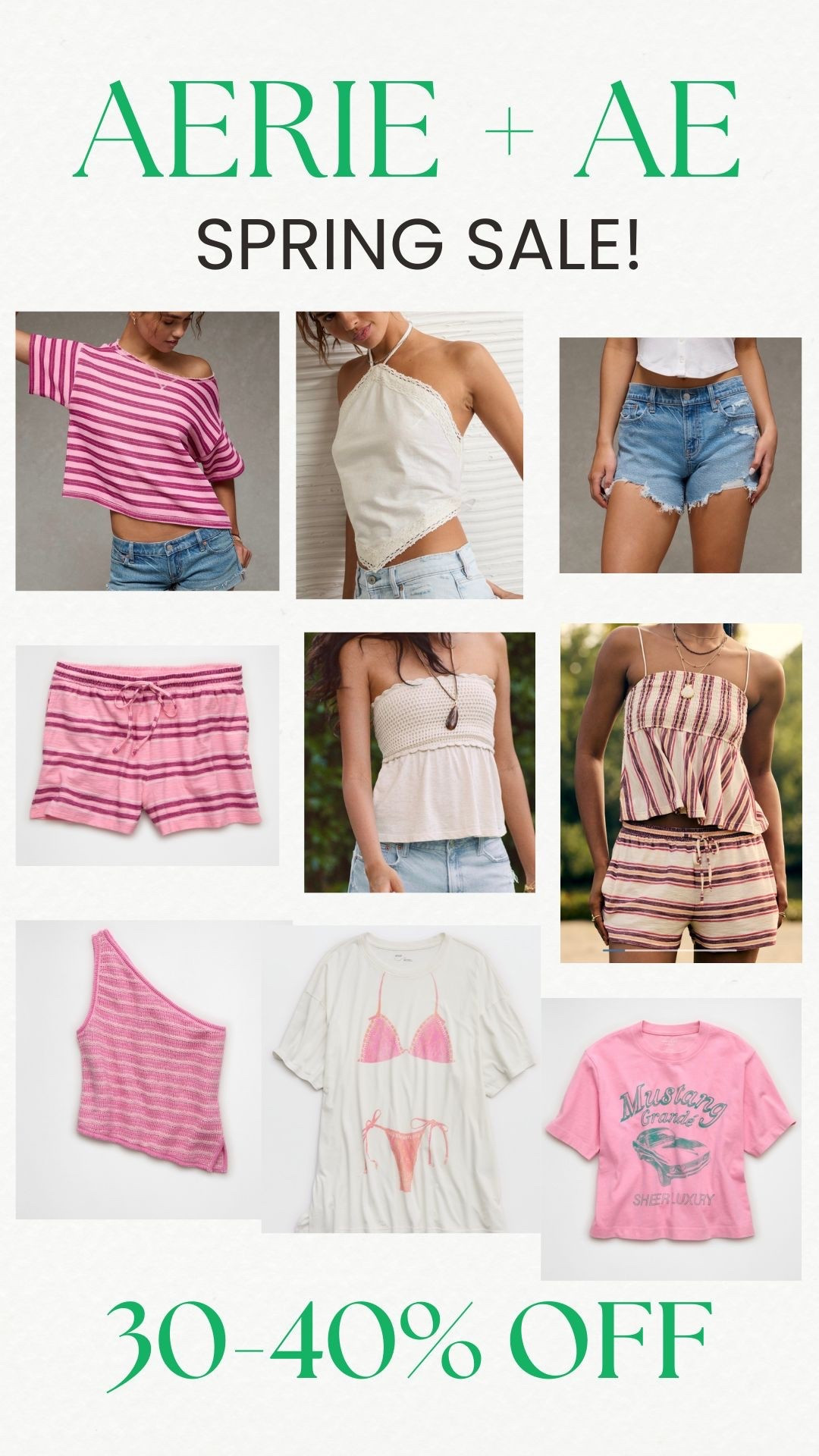 American Eagle + Aerie sale CODE: MORELOVE 
💚🛍️

#LTKU #LTKSaleAlert #LTKxAerie