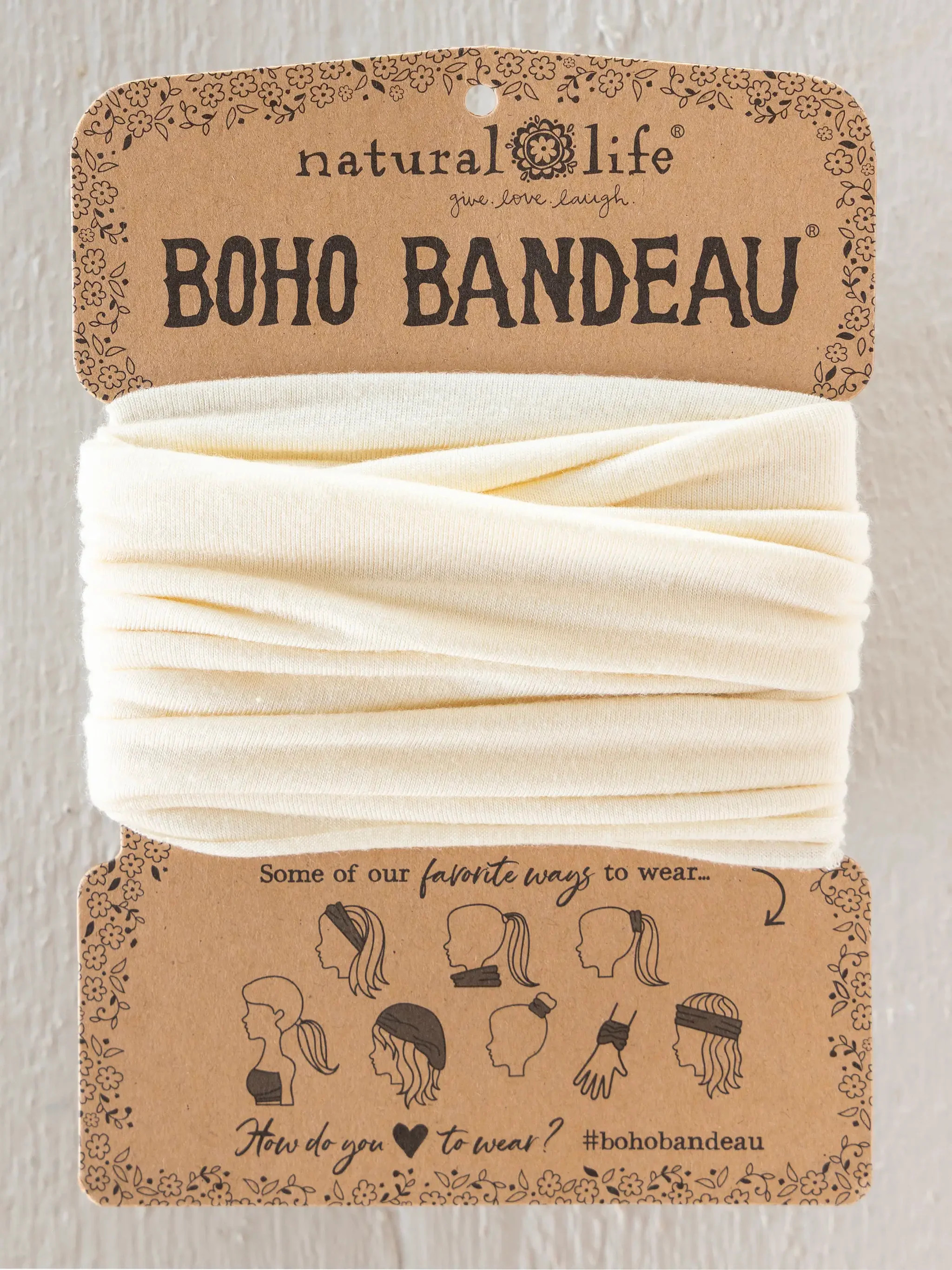 Solid Boho Bandeau\u00ae Headband | Natural Life
