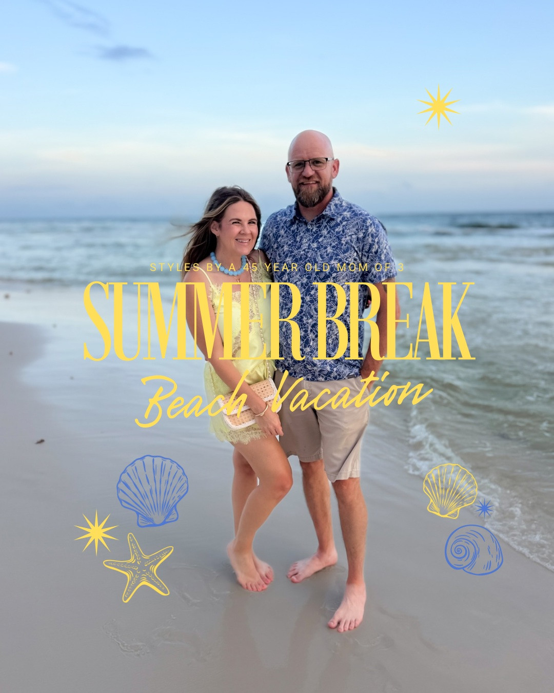 Outfits I wore on our beach trip as a 45 year old mom of 3. Everything was pretty comfy!