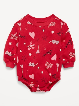 Printed Long-Sleeve One-Piece Romper for Baby | Old Navy (US)