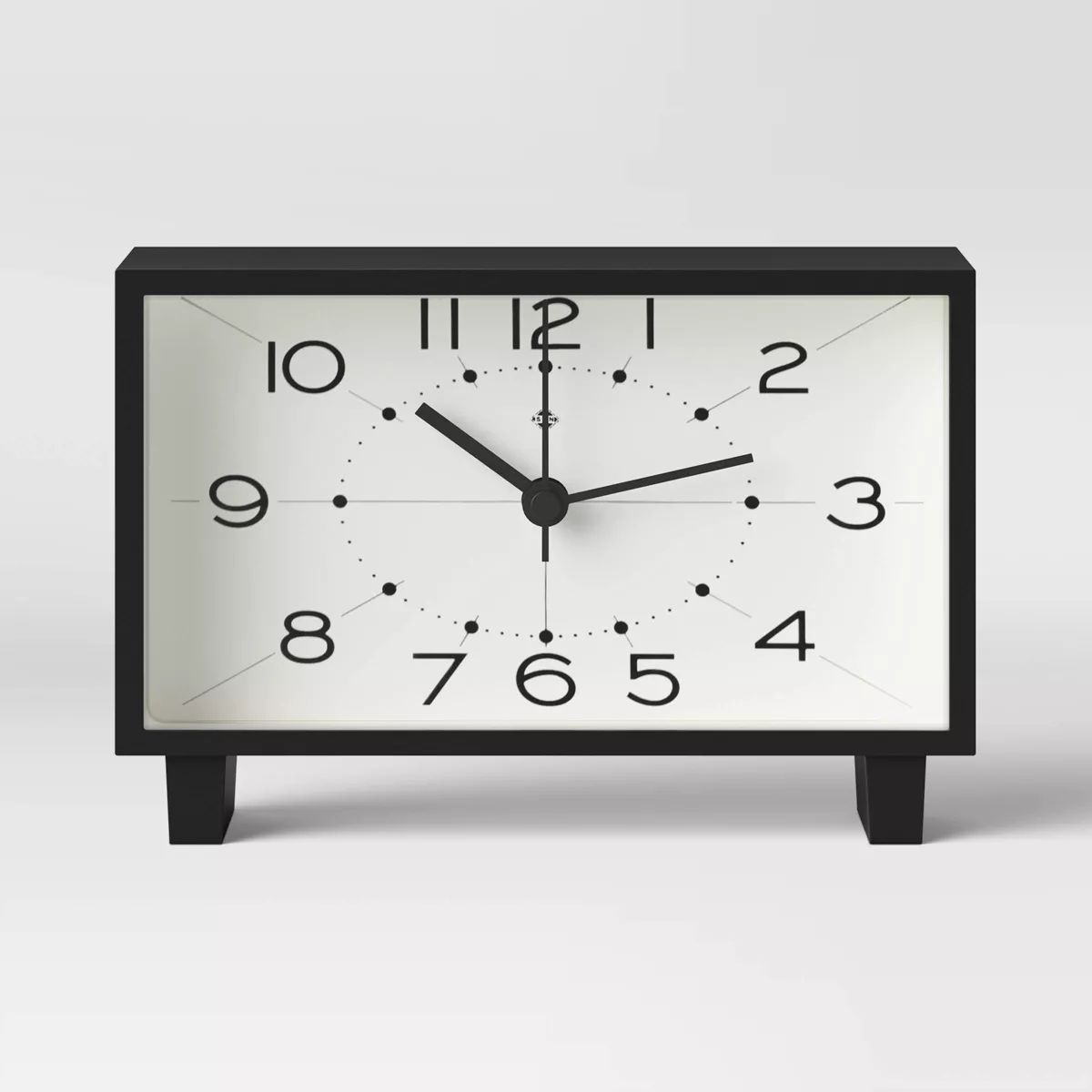 6" Rectangle Mantel Clock Black - Threshold™ | Target