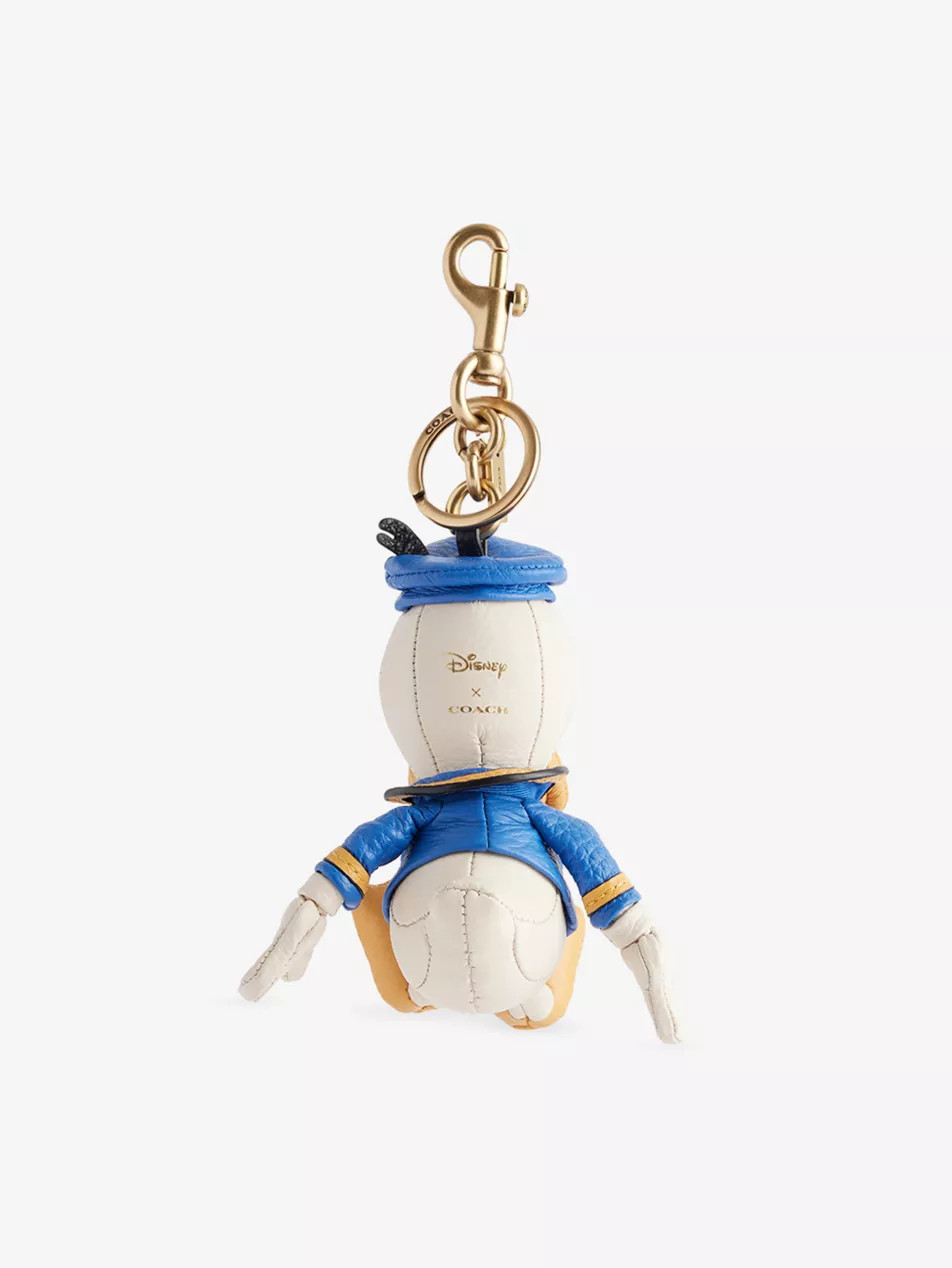 Disney x Coach Donald Duck Leather Keyring | Selfridges