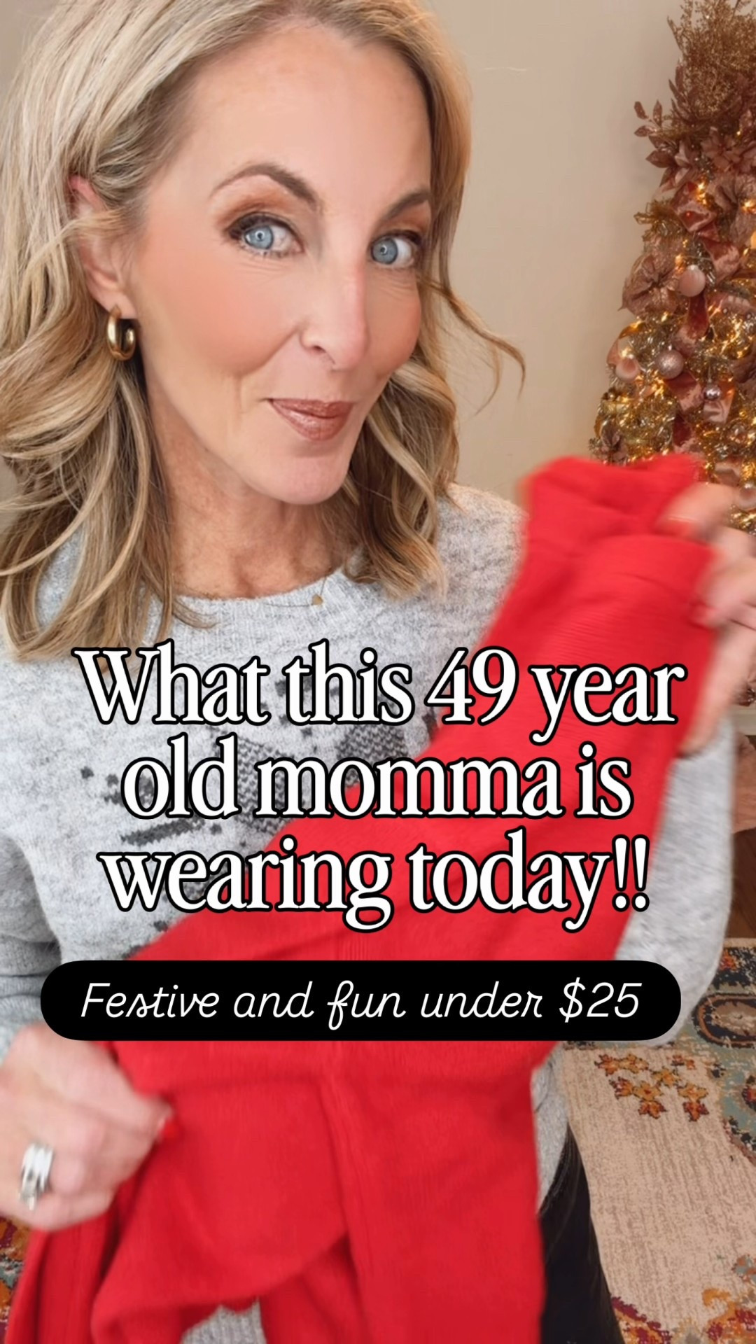 🎶 We wish you a Merry Christmas… and a very happy Christmas break 🎶 We made it to Friday — the last day before Christmas break, and if you know, you know. One last party. One last hug. One last jingle down the hallway… and then teachers everywhere can finally exhale. Sharing what I’m wearing to school today because it’s comfy, cute, and classroom-approved: Steal my school-day style linked Comment TARGET and I’ll send everything linked. 🎄

• Target Universal Thread high-rise straight jeans — on sale for $22 (rolled cuff, wearing size 2)
• Cozy long-sleeve sweater — $24 on sale, soft and easy (size small) 
• Finished with a festive Amazon Christmas scarf for a little extra holiday cheer (lots of options on Amazon) 

Teacher comfy meets Christmas cute — and we are officially ready to sleigh this break.

#LTKdayinmylife #LTKootd #LTKHoliday #LTKdayinmylife #LTKootd #LTKHoliday