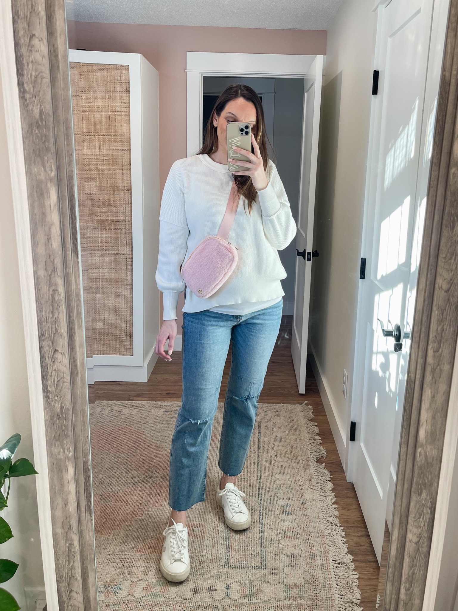 The best maternity jeans I’ve found yet are from Pink Blush! 30% off with code “BEMINE” 💕 Also love this pink sherpa belt bag for Valentine’s Day! 💓🥰 

#LTKstyletip #LTKbump #LTKfindsunder100