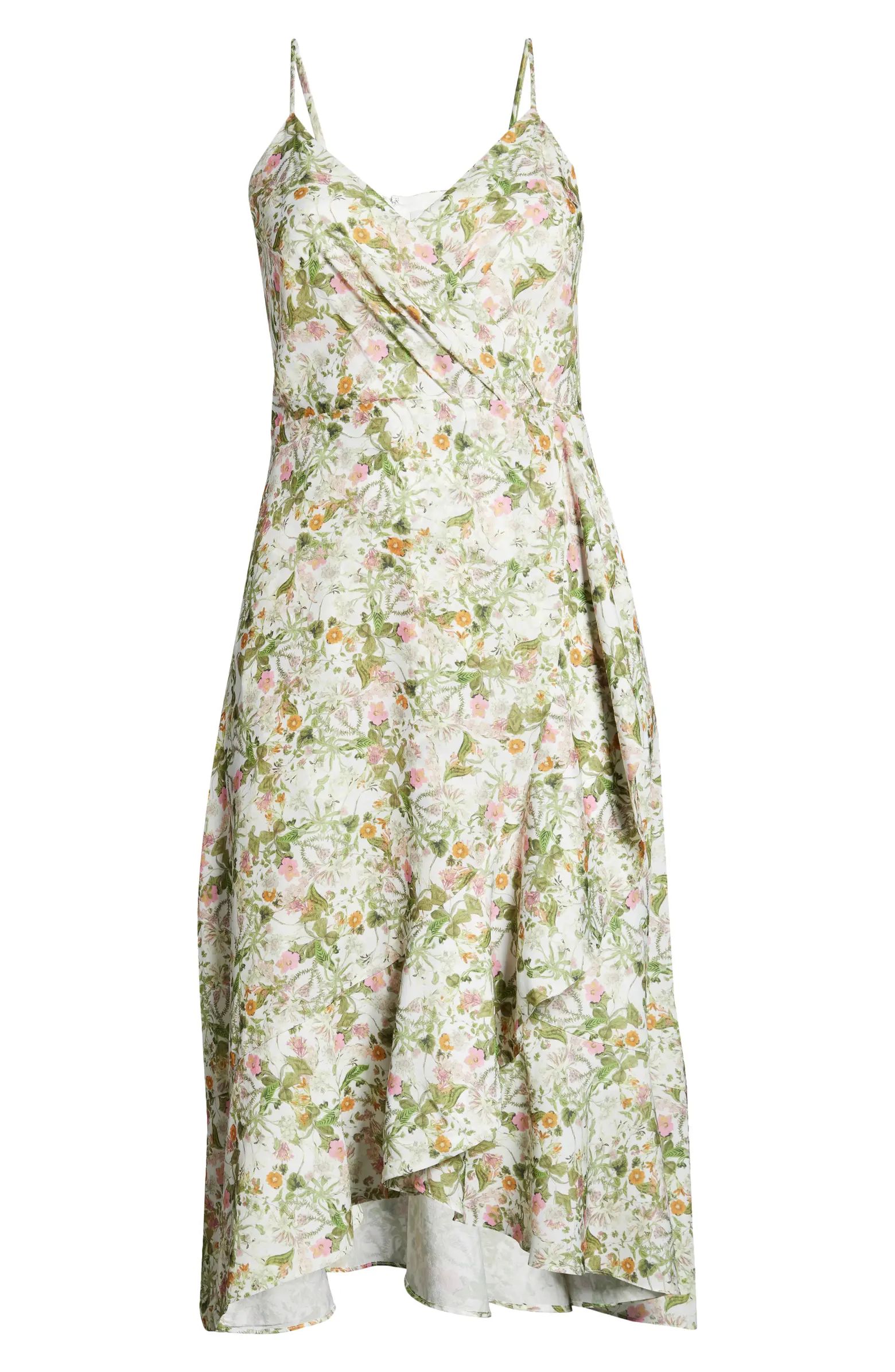 Chelsea28 Floral Faux Wrap Midi Dress | Nordstrom | Nordstrom