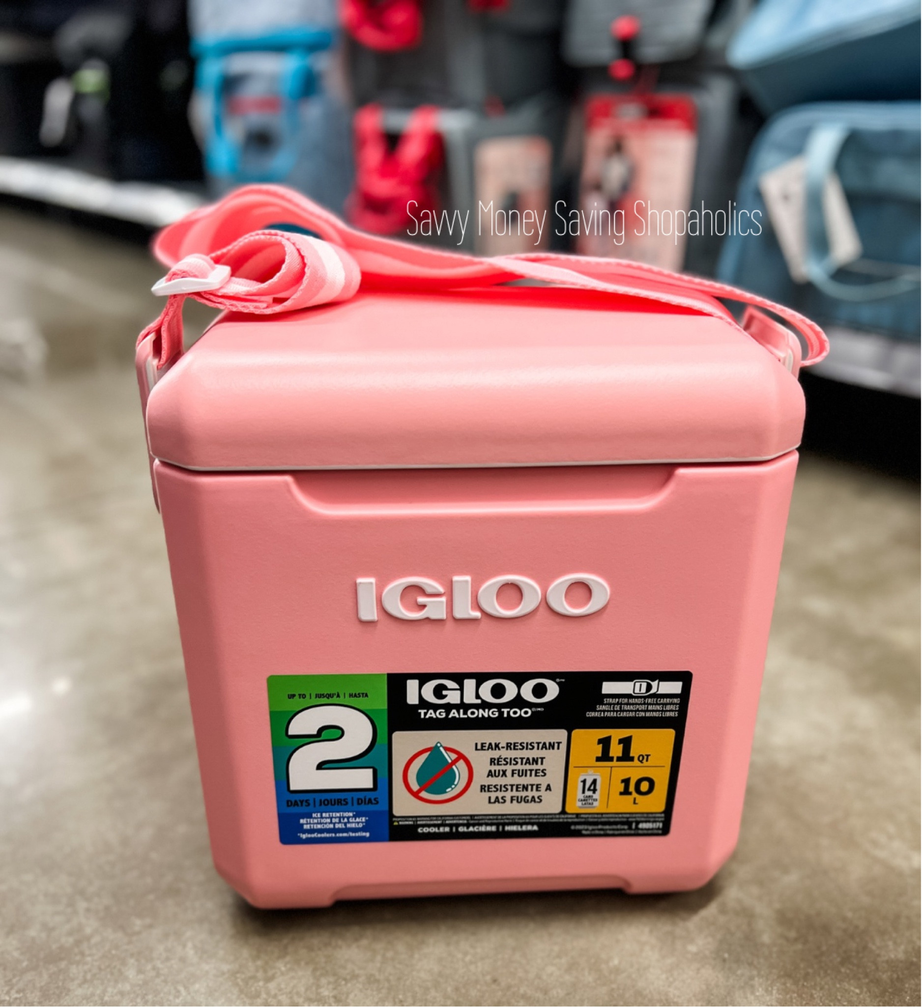 This pink igloo cooler is even prettier in person! 😍😍 And it’s on sale!  