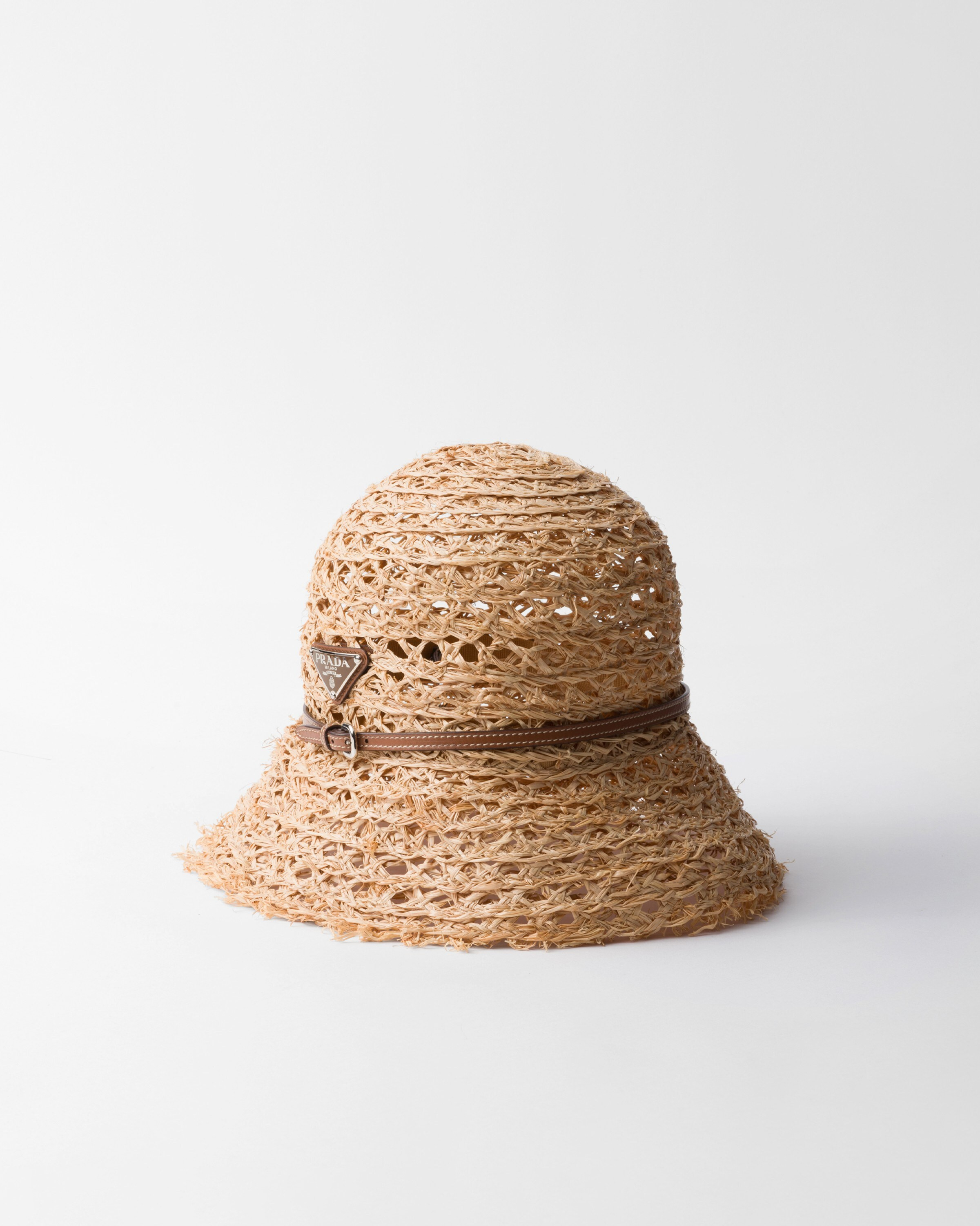 Raffia bucket hat | Prada US