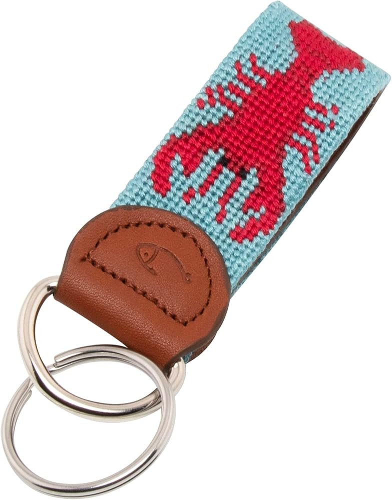 Leather Hand-Stitched Needlepoint Key Fob or Key Chain | Amazon (US)