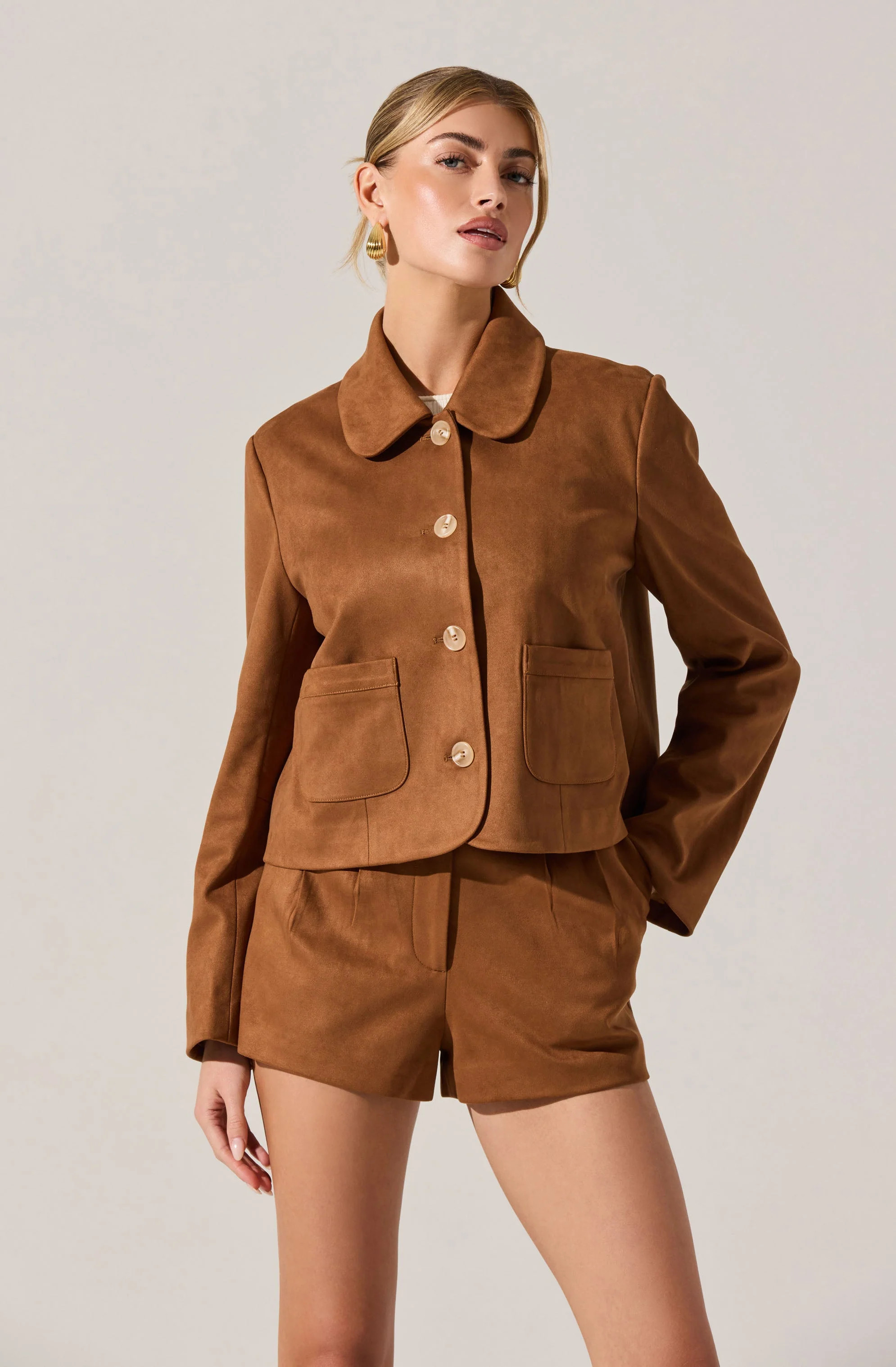 Jude Faux Suede Jacket | ASTR The Label (US)