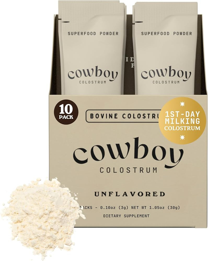 Cowboy - The Exclusive 1st Milking, Whole, Grass Fed Colostrum Supplement for Full Body Health - ... | Amazon (US)