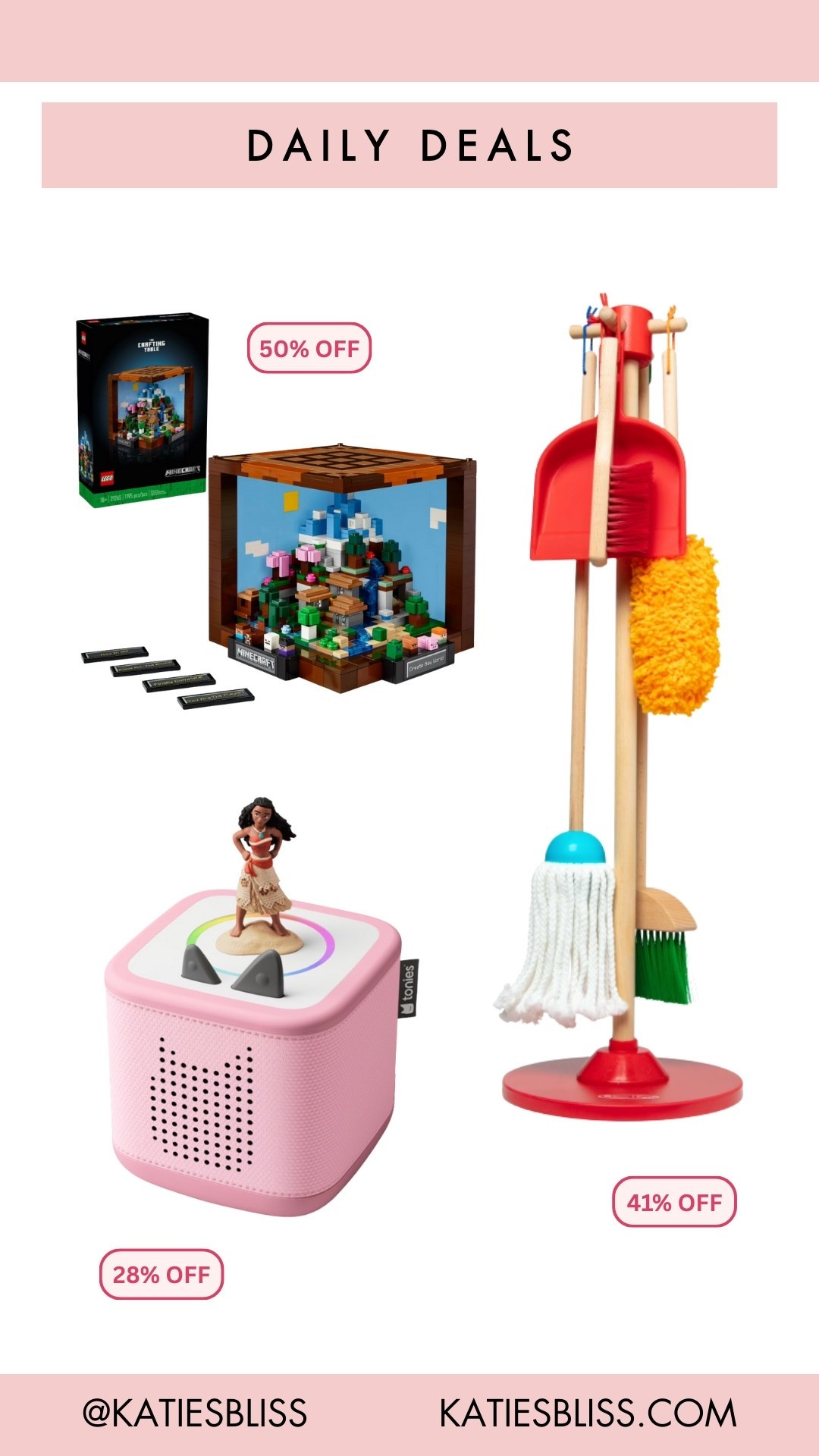 Daily deals ✨

Walmart markdowns. Toys. Kids. Rollback. Deal alert. Sale. Melissa and Doug’s. Tonies. Lego. 



#LTKKids #LTKSaleAlert #LTKHome