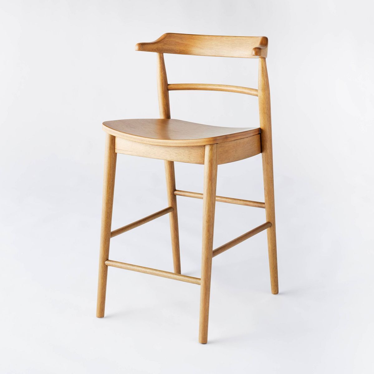 Kaysville Curved Back Wood Counter Height Barstool - Threshold™ designed with Studio McGee | Target