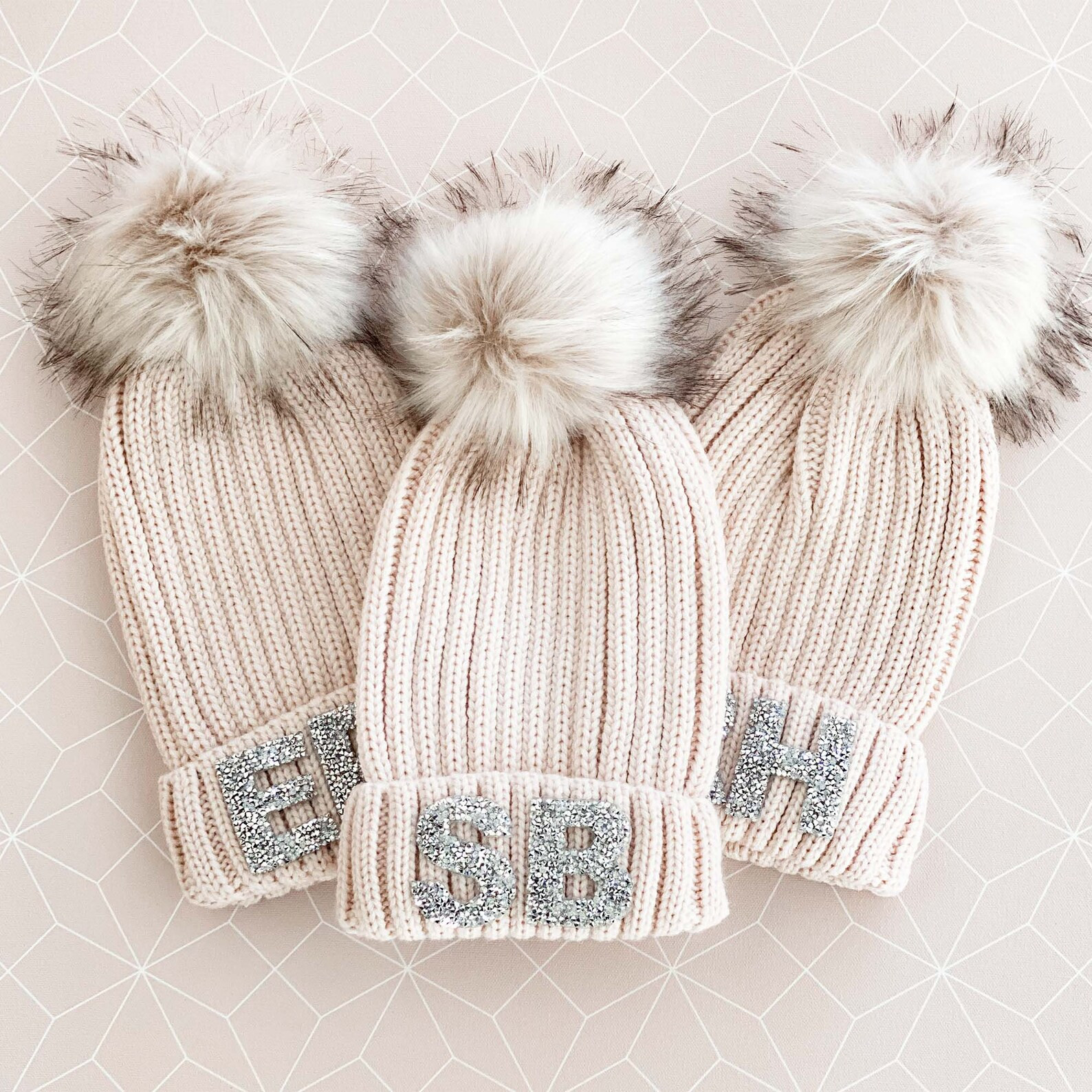 Beanie Hats for Women Monogram Hat Beanie Personalized Holiday - Etsy | Etsy (US)