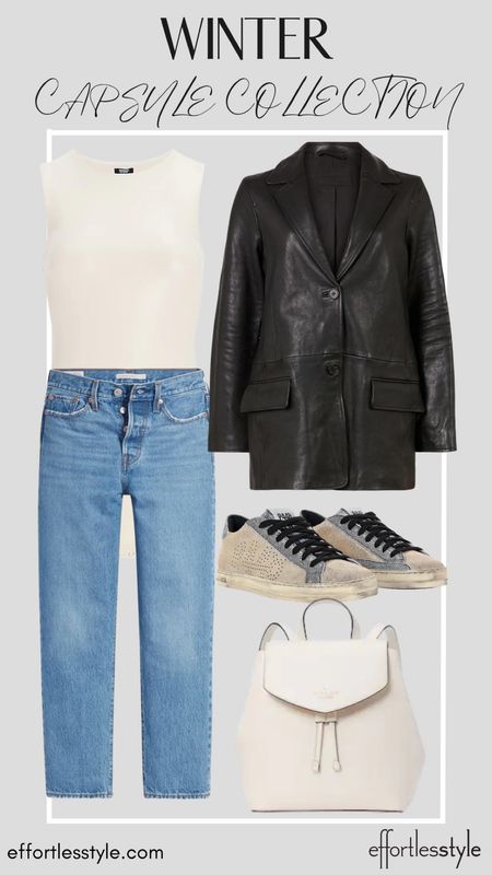 Faux Leather Bodysuit + Leather Blazer + Jeans

A fun dressy casual look 🙌🏻🙌🏻

#LTKshoecrush #LTKSeasonal #LTKstyletip