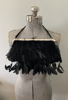 Vintage 1990's Dolce & Gabbana Coque Feather Evening Bag  | eBay | eBay US