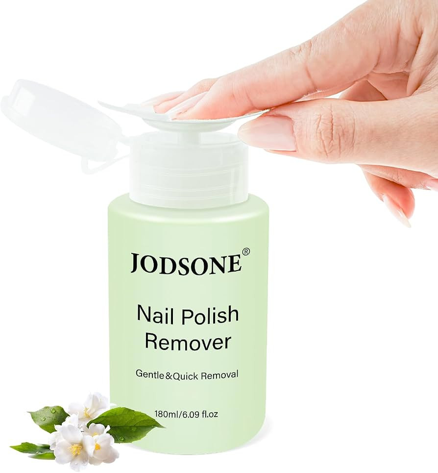 JODSONE Gel & Regular Nail Polish Remover, Non-Acetone, Jasmine, 6.09 Fl Oz | Amazon (US)