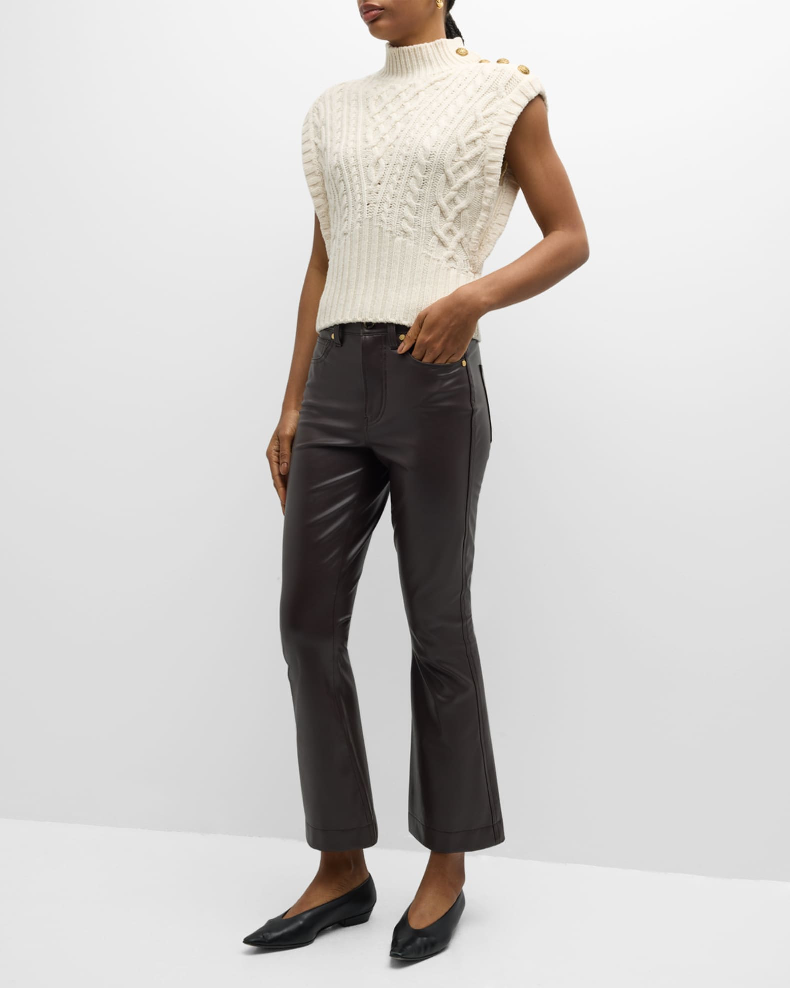 Holton Cable-Knit Vest | Neiman Marcus