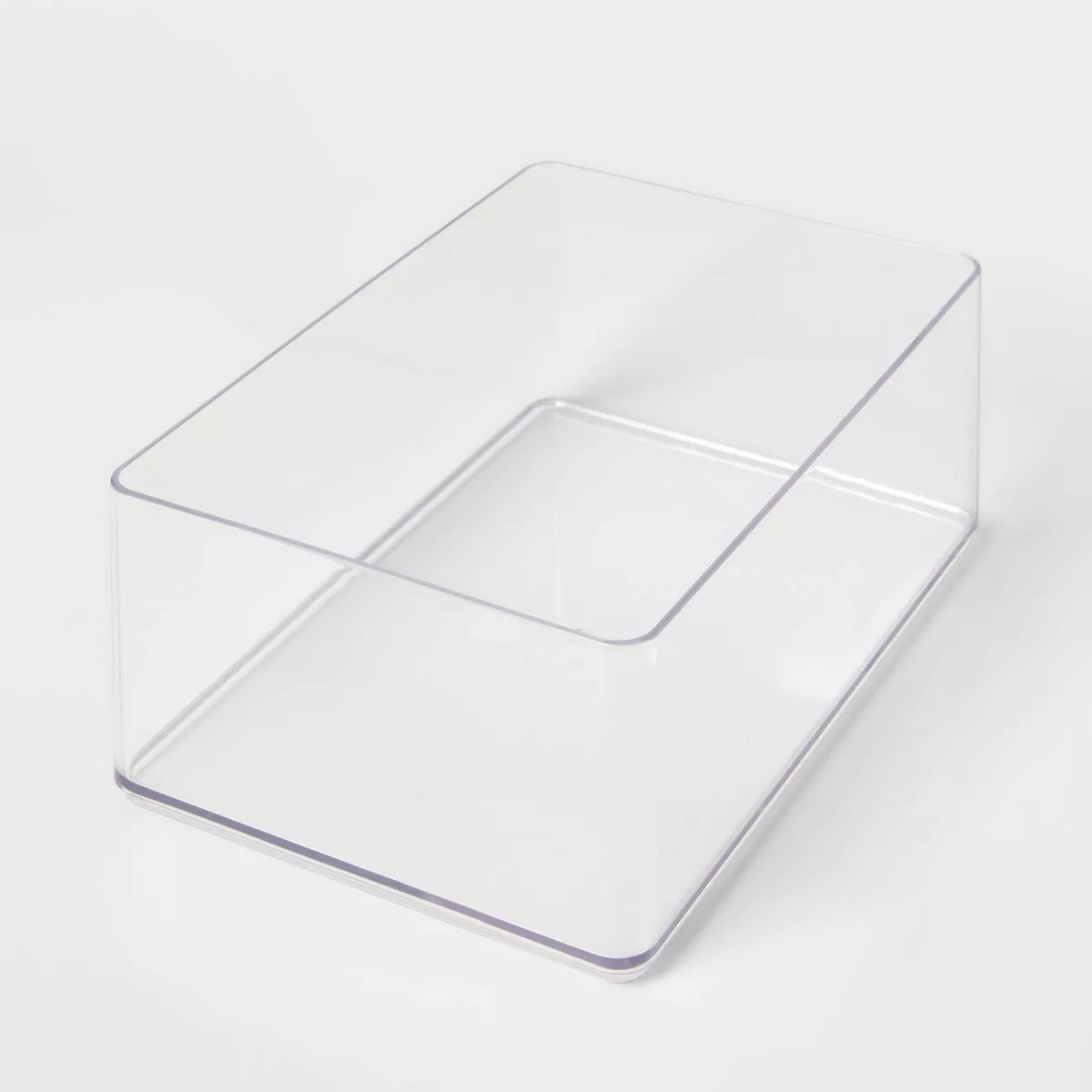 9"x6"x3.25" Large Plastic Bathroom Tray Clear - Brightroom™: Organizer, Stackable Storage, Hand... | Target