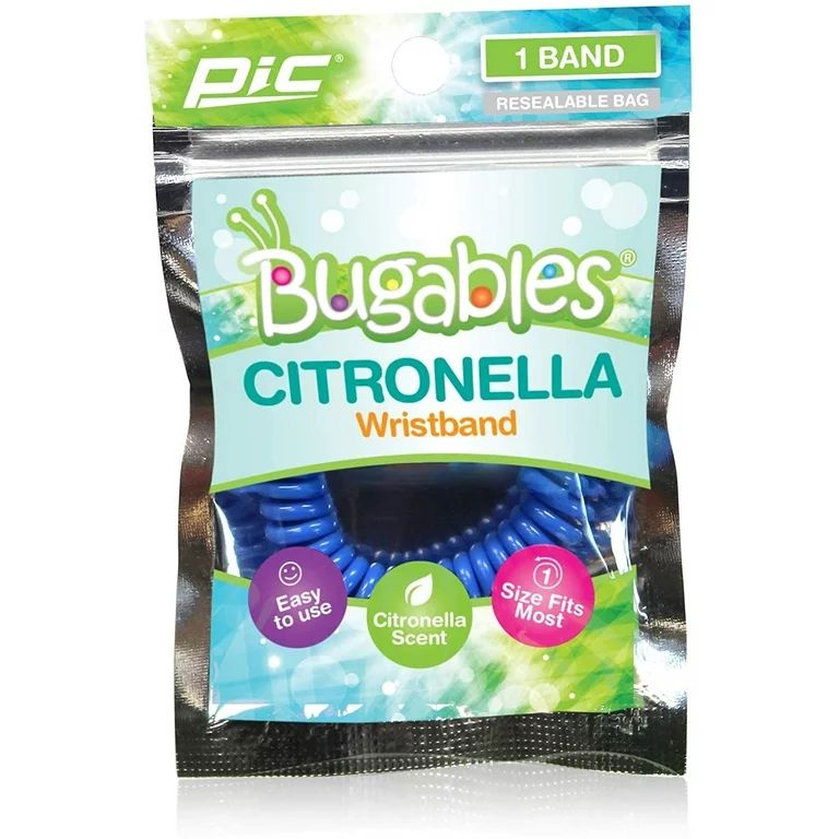 PIC Bugables Citronella Coils Reusable Wristband, One Size Fits All, 1 Pack | Walmart (US)