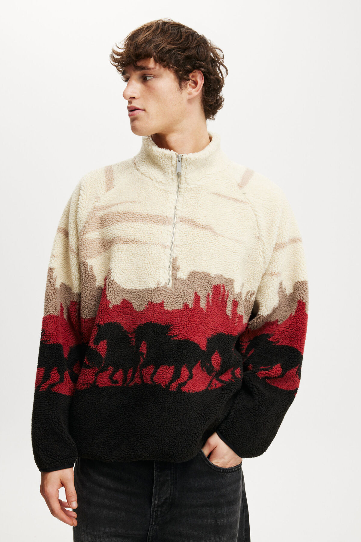 Teddy 1/2 Zip Fleece | Cotton On (US)