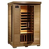 HEATWAVE Radiant Saunas 2-Person Hemlock Infrared Sauna with 6 Carbon Heaters, Chromotherapy Ligh... | Amazon (US)