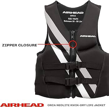 Airhead Orca Neoprene Kwik-Dry Neolite Life Jacket, USCG Approved Adult, Youth and Child Sizes | Amazon (US)