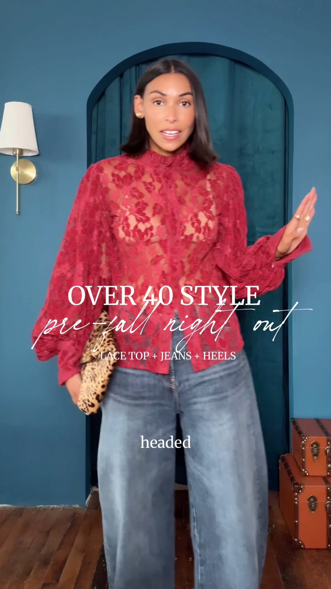 Over 40 Style pre-fall night out with jeans, a lace top and satin heels ✨ lace top is Janet Howard not linked

#LTKgrwm #LTKootd #LTKOver40